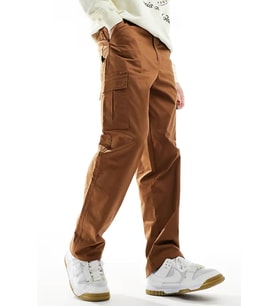 Nike Club Chino Woven Trousers Canvas Cargo Brown Dokuma Canvas Kargo Cepli Pantalon Kahverengi