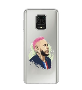 Xiaomi Redmi Note 9S - Redmi Note 9 PRO Uyumlu Neymar Tasarımlı Şeffaf Telefon Kılıfı