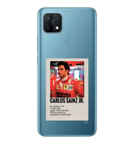 Oppo A15 / A15S Uyumlu Carlos Sainz Desenli Şeffaf Telefon Kılıfı