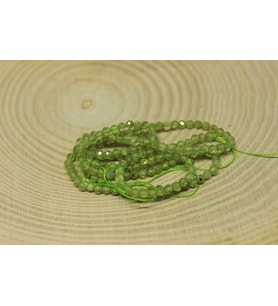 Peridot (Zebercet) Taşı YARIM Dizi 2mm (17cm uzunluğundadır)