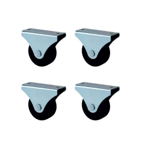 Furç Sabit Teker - 56MM - Siyah HKS231 - 4 Adet TG-V 12363