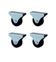 Furç Sabit Teker - 56MM - Siyah HKS231 - 4 Adet TG-V 12363