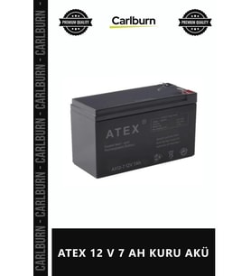 Özel Üretim Yüksek Performanslı Uzun Ömürlü Dayanıklı VRLA Bakımsız Tip ATEX 12 V 7 AH KURU AKÜ