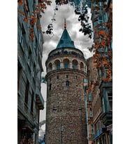 Ahşap Galata Kulesi Poster 20x30