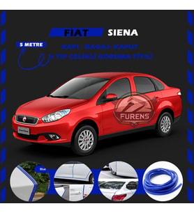 Fiat Siena Oto Araç Kapı Koruma Fitili 5metre Parlak Mavi Renk