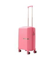 MÇS Kabin Boy Kırılmaz Silikon Seyahat Valizi Bavulu V374 (Pembe)