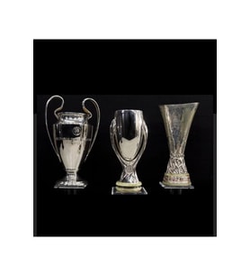 25 cm Uefa 3’lü kupa Set süper-uefa-şampiyonlar ligi (Orjinal GoPLAST)