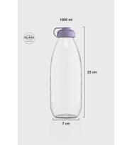 Renga Milky 1000 ml Cam Şişe 181009 Toz Pembe (Lila)