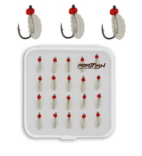 Portfish Kurtcuk Silikon Yem 20 li Paket Renk: Şeffaf GLOW
