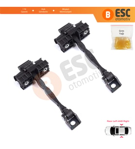 Skoda Octavia MK3 III A7 5E 5E3 5E5 2012-2021 5E0839249 İçin 2 EA Arka Sağ ve Sol Kapı Gergi Yayı