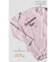 Babasının Kızı Uzun Kollu Çıtçıtlı Bebek Body