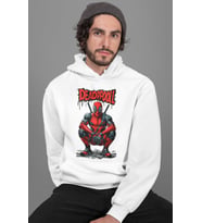 Deadpool Kahraman Baskılı Unisex Oversize Film Kahramanı Hoodie
