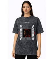 Die For You The Weeknd Rapper Şarkıcı Baskılı Unisex Oversize Vintage Yıkamalı Tişört