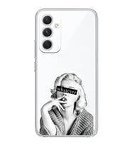 Samsung Galaxy A24 Uyumlu Marilyn Monroe Desenli Şeffaf Telefon Kılıfı