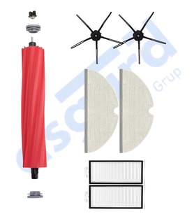 ROBOROCK Q7 , Q7+ , Q7 MAX , Q7 MAX+  Uyumlu 1 Ana Fırça 2 Yan Fırça 2 Filtre 2 Mop PKT-iasgf0000526