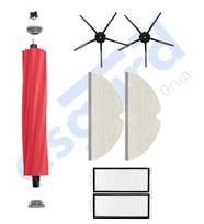 ROBOROCK Q7 , Q7+ , Q7 MAX , Q7 MAX+  Uyumlu 1 Ana Fırça 2 Yan Fırça 2 Filtre 2 Mop PKT-iasgf0000526
