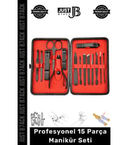 #ManikürSeti Paslanmaz Çelik El Yüz Ayak Bakımı Dayanıklı Keskin Profesyonel Manikür Seti 15 Parça