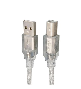 S-Link SL-U2007 7 Metre USB2.0 Yazıcı Kablosu Şeffaf Kalın Örgülü Yazıcı ve Tarayıcı Bağlantı Kablosu