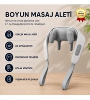 İnsan Eli Hissi Veren Şarjlı Masaj Aleti – Ovmalı, Boyun, Sırt Ve Bacak Masaj Cihazı