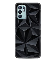 Oppo Reno 6 Kılıf Silikon Desen Özel Seri Prizmalar 1782
