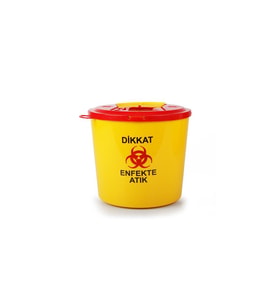 Omnisoft Tıbbi Atık Plastik Çöp Kovası 5 lt