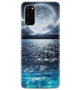 Samsung A02S A03S A10 A12 A13 A21S A22 Kılıf Desenli Silikon Great Moon 1301