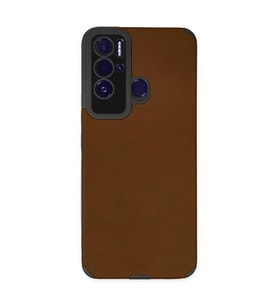 Tecno Pova Neo Kılıf Loop Deri Silikon - Kahverengi