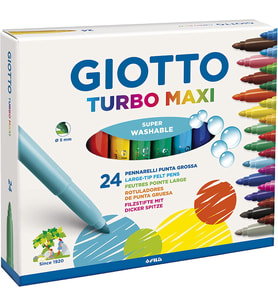 Giotto Turbo Maxi, 24'lü Kutu Keçeli Kalem