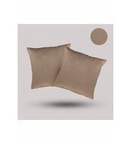 Kahve Rengi Açık Sütlü Kahve Kırlent Yastık Minder Kılıfı 2 Adet 45x45cm