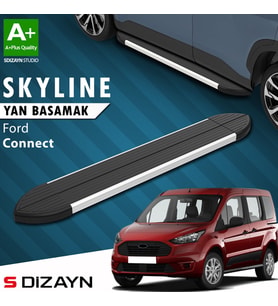 S-Dizayn Ford Connect 3 Skyline Aluminyum Yan Basamak 193 Cm 2023 Üzeri A+ Kalite