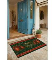 Valerine Life Kapı Önü Paspası 45x70cm iç Dış Mekan Yeni Yıl Ürünleri Noel Süsleri Kraliyet Noeli
