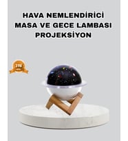 Northcity Aromaterapili USB Hava Nemlendirici – Projeksiyonlu Sessiz Gece Lambası ve Şık Tasarım