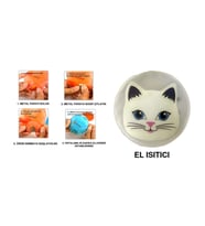 KEDİLİ CEP SOBASI,EL ISITICI,SICAK SU TORBASI PVC  9cm
