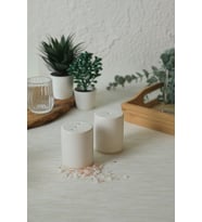 Mat Beyaz Stackable Tuzluk / Biberlik 6 Cm