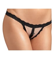 ASM0229 Bayan Siyah Kontes Tacı Özel String (Çok Renkli)