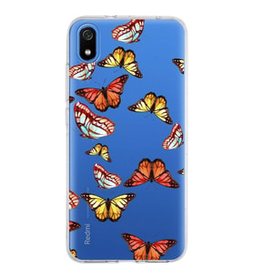 PrintiFy Xiaomi Redmi 7A ile Uyumlu 1mm Slim Fit Water Color 2 Baskılı Şeffaf  Kılıf