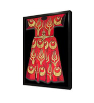 Kırmızı Sarı Kaftan Çerçeveli Mdf Tablo