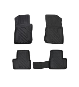 Peugeot 208 2012-2019 ile Uyumlu Carbon Desenli Ultra Premium Havuzlu Oto Paspas (Çok Renkli)