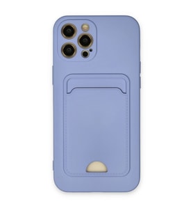 Apple İphone 12 Pro Max Kılıf Kelvin Kartvizitli Silikon - Lila
