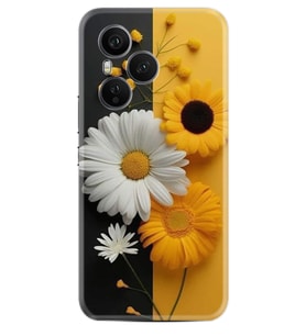 Honor 400 Pro Kılıf Boutique Baskılı Resimli Sarı Beyaz Çiçek Pcode -044