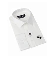 Krem Ekstra Büyük Yaka 4 Drop Rahat Kesim Micro Kumaş Kol Düğmeli Regular Fit Erkek Gömlek - 189-10-DC24W