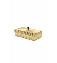 LINES GOLD DIKDORTGEN KUTU 30X13X12 CM (Altın)