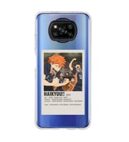 Poco X3 Pro / X3 NFC Uyumlu Haikyuu!! Poster Tasarımlı Şeffaf Telefon Kılıfı