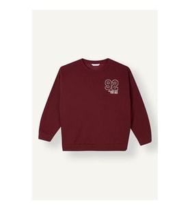 Defacto Numara Baskılı Bordo Erkek Çocuk Sweatshirt I6070A8/BR248