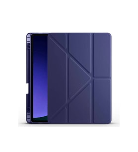 Samsung Galaxy Tab S9 Uyumlu Kılıf Zore Tri Folding Kalem Bölmeli Standlı Kılıf