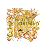 3 Yaş Lüks Happy Bırthday Kral Taçlı Doğum Günü Seti