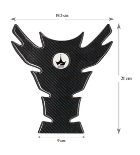 Grippatch Yamaha, BMW, Honda ile Uyumlu Universal 6D Karbon Tank Pad GC03