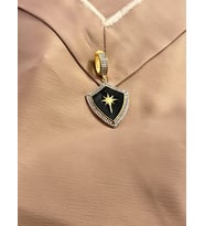 Kutup Yıldızı Model Ajda Bilezik 925 Ayar Gümüş Charm