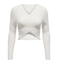 ONLY ONLMELINA LS WRAP V-NECK REVERSE KNT 15309066
