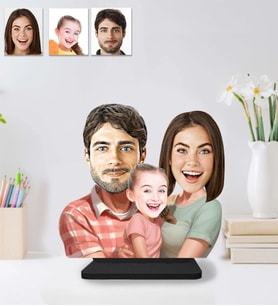 Kişiye Özel Aile 3 kişilk Anne Oğlu Baba Ahşap Biblo-49